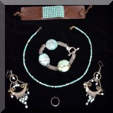 J03. Turquoise jewelry. 
